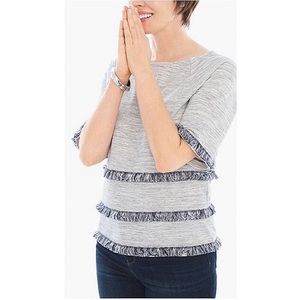 Chico’s fringe knit top 16